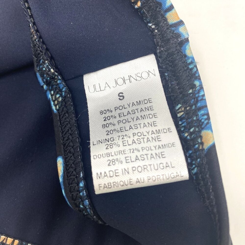 Ulla Johnson NWT Dani Bikini Bottom Pattern Azure Size Small Tropical  B21 - Picture 10 of 14
